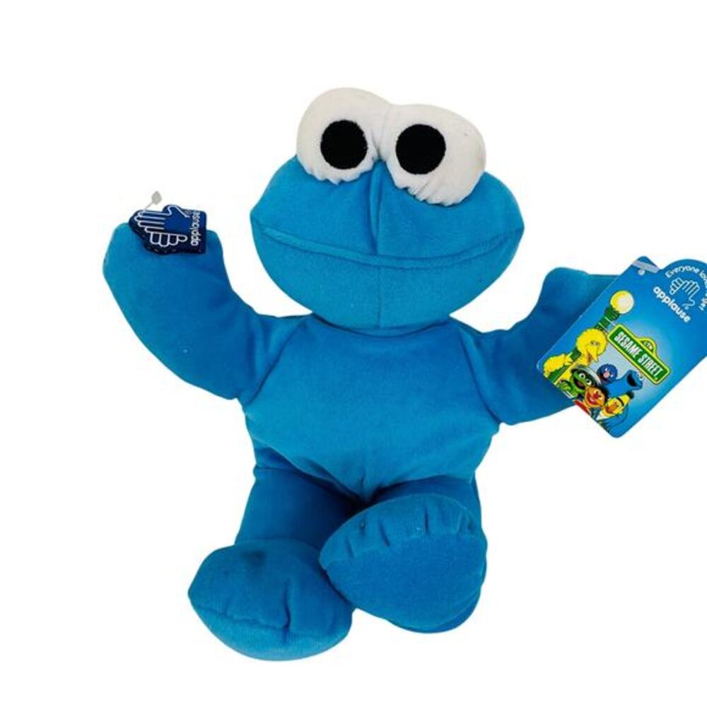 1996‎ Applause Sesame Street Cookie Monster Plush Jim Henson Blue